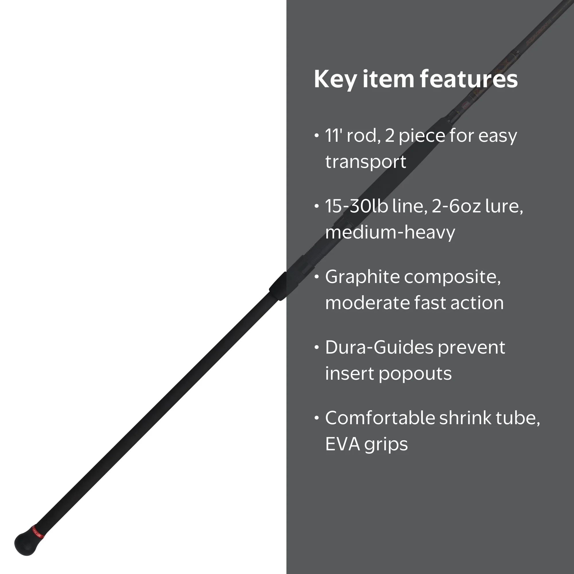 PENN Squadron® III Surf Spinning Rod, 11' Medium Heavy Fishing Rod