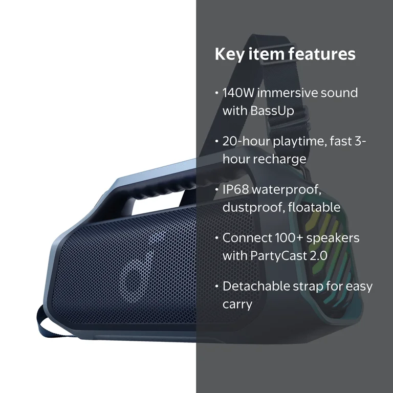 soundcore Boom 2 Pro by Anker Outdoor Bluetooth Speaker