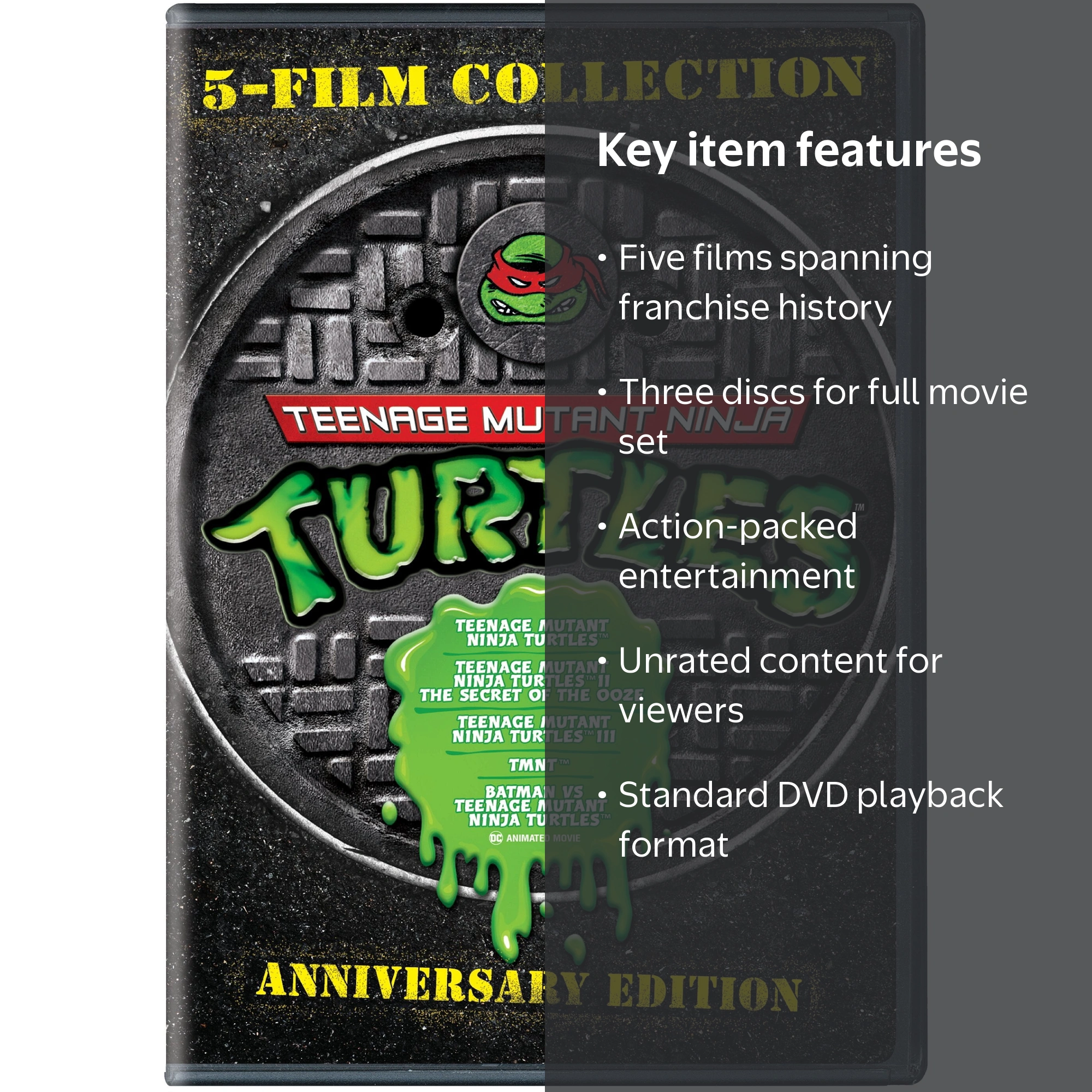 ス*様 スピッツDVD、Blu-ray 5枚セット Warner Home Video: TMNT 5-Film Collection, Original Animation