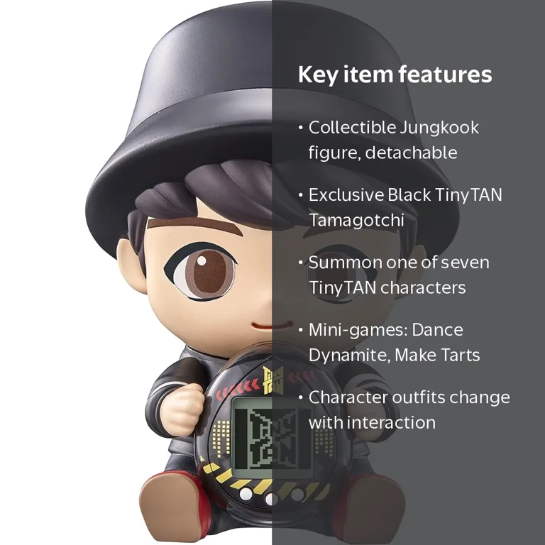 Tamagotchi, TinyTAN Hugmy Tamagotchi, Jungkook ver., Black Tamagotchi, TinyTAN Hugmy Tamagotchi, Jungkook ver., Black