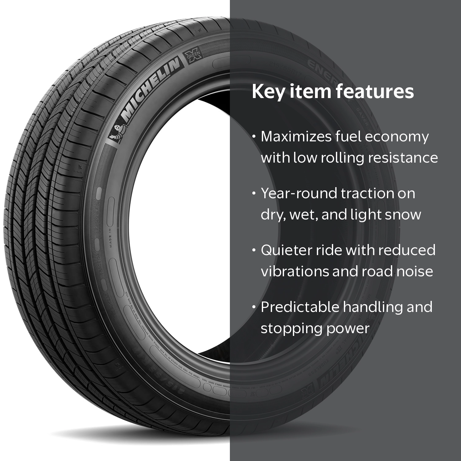 T2234[送料無料]MICHELIN ENERGY 185/65R15 Michelin, Passenger Tire, 235/45R18 94V All Season, Fuel Efficient