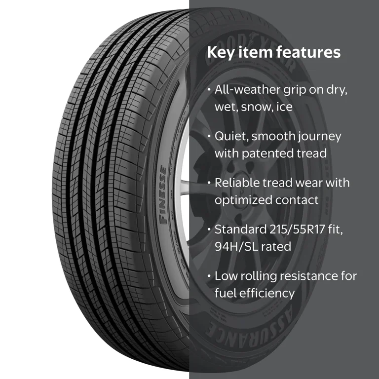 Goodyear Assurance Finesse All Season 215/55R17 94H Passenger Tire