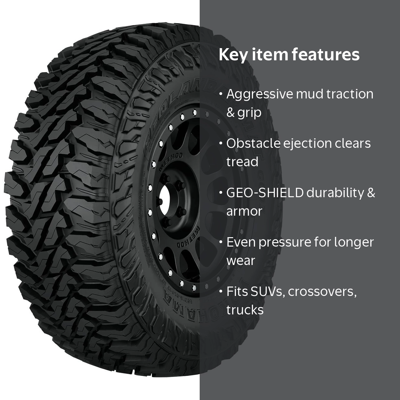 Yokohama Geolandar M/T G003 40X13.50R17/8 121Q BW Mud Terrain Tire