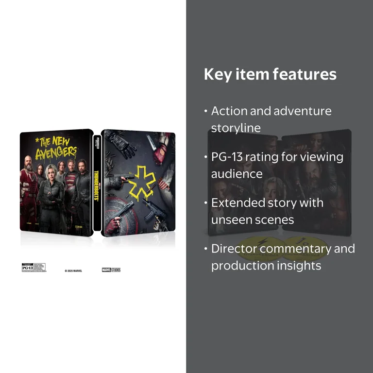 Thunderbolts* Steelbook 4K Ultra HD + Blu-ray + Digital - Walmart.com