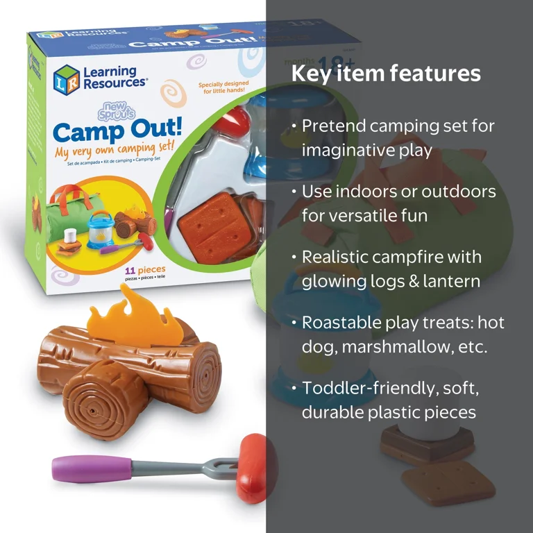 Learning Resources New Sprouts Camp Out! Imaginative Play, Camping