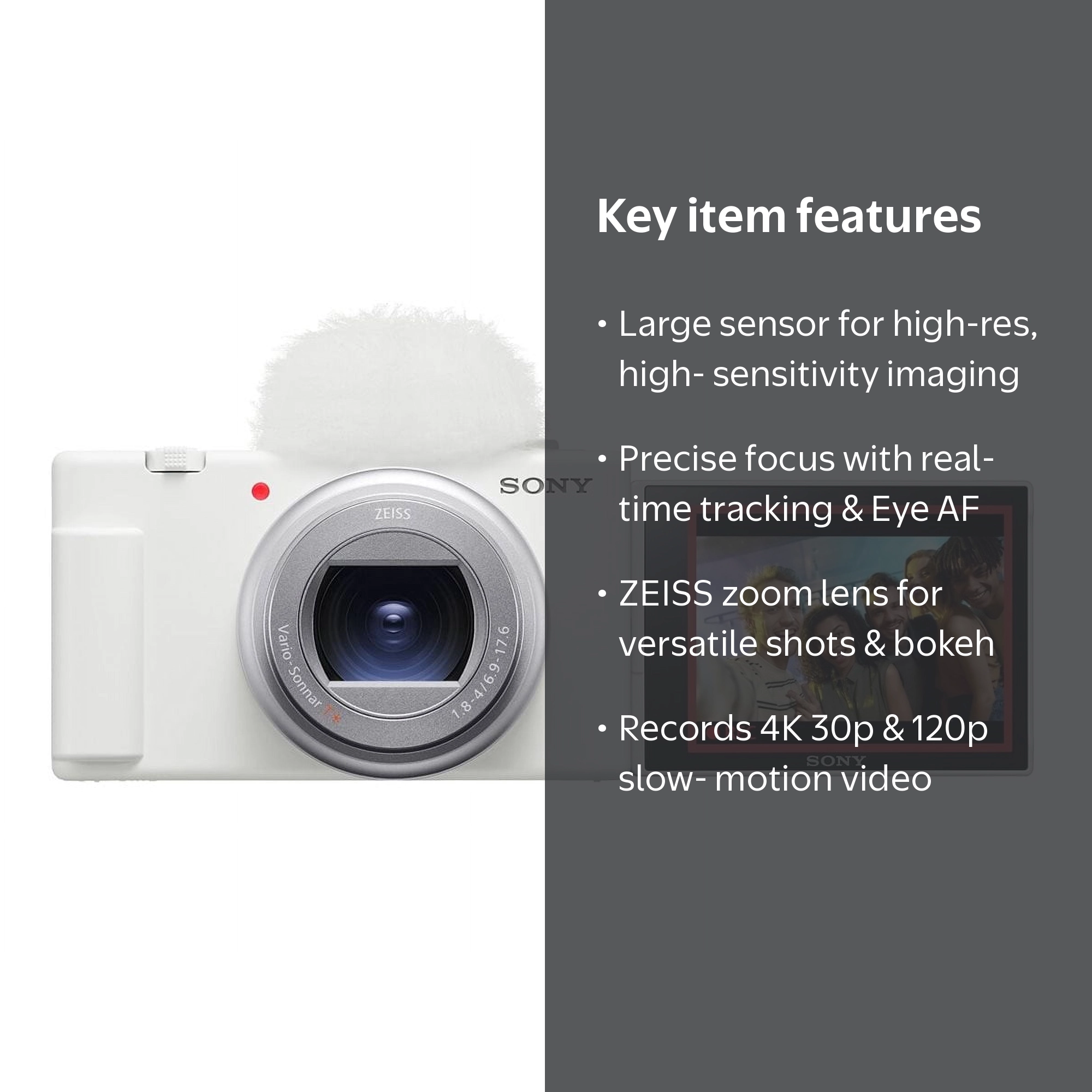 Sony ZV-1M2 20.1 MP Compact Digital Camera - 4K WI-Fi, Bluetooth