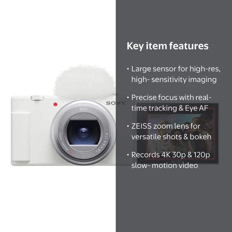 Sony ZV-1M2 20.1 MP Compact Digital Camera - 4K WI-Fi, Bluetooth