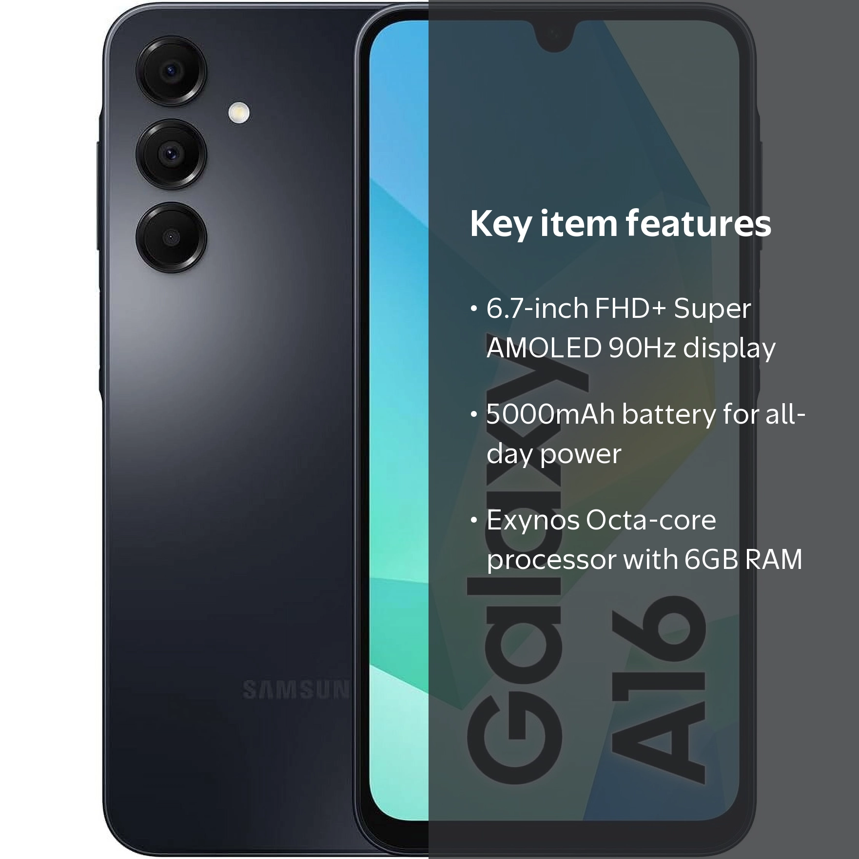 Samsung Galaxy A16 4G 128GB 6GB RAM | 6.7” AMOLED 90Hz Display