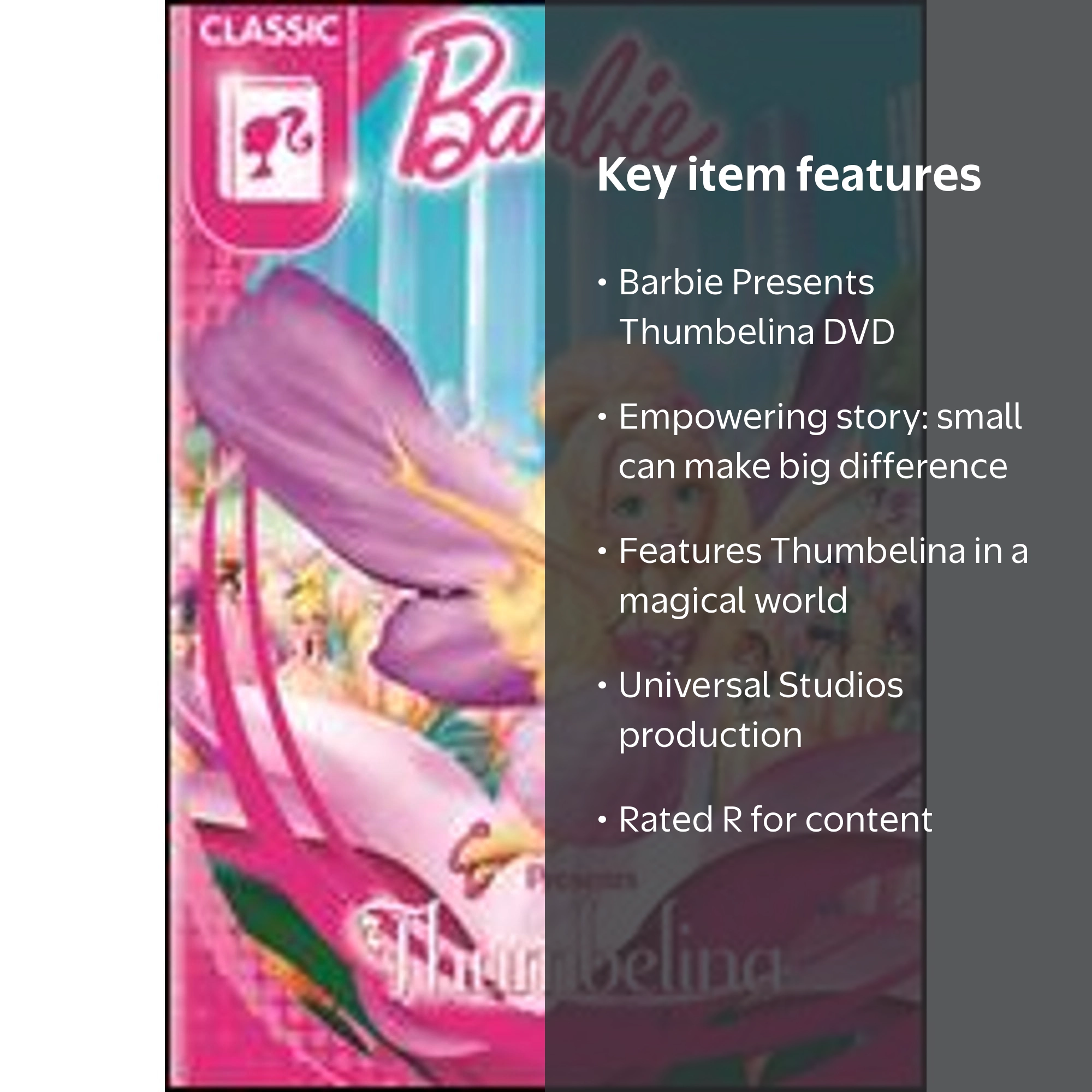Barbie Presents Thumbelina [DVD] - Walmart.com