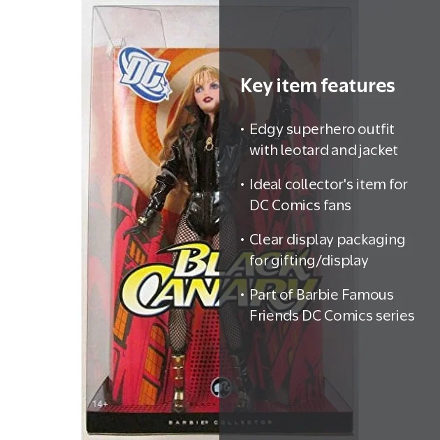 Mattel, Barbie Famous Friends: DC Comics Black Canary Collectible