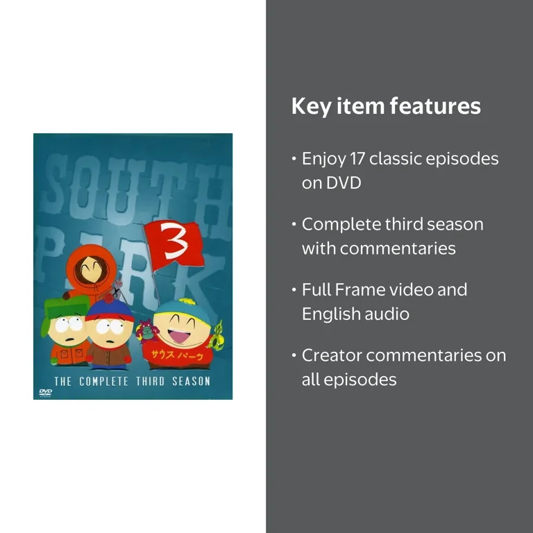 South Park: The Complete Third Season (DVD), Comedy Central