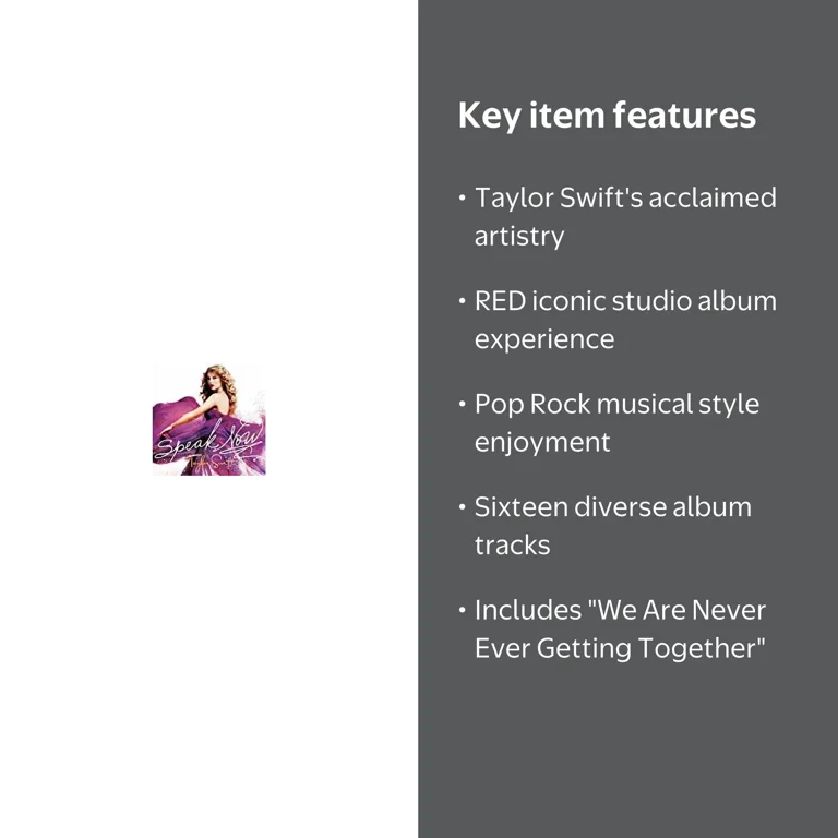 Taylor Swift - Red Album, Music & Performance CD, Big Machine