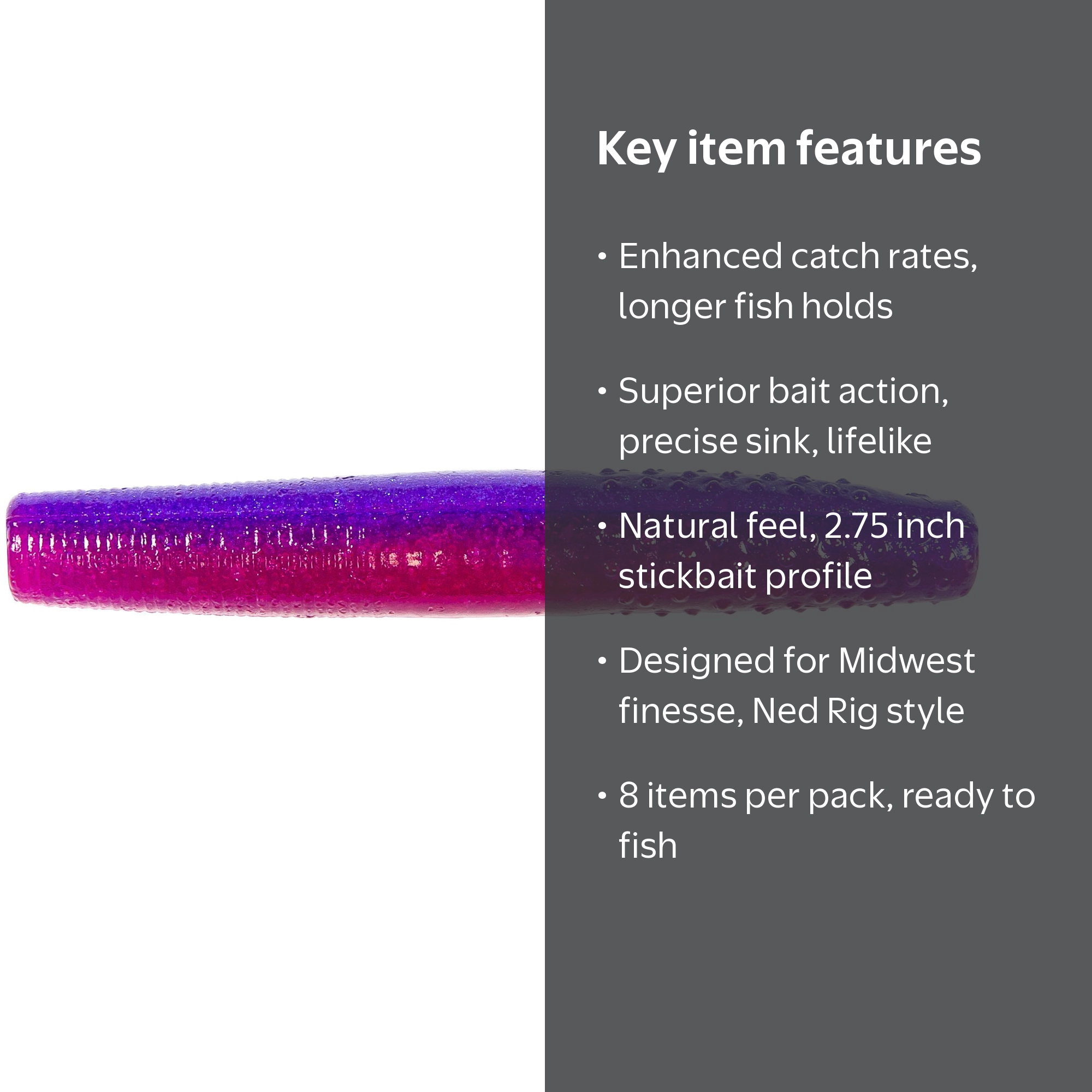 Z Man Finesse TRD 2.75'' Twilight 8pk - Walmart.com