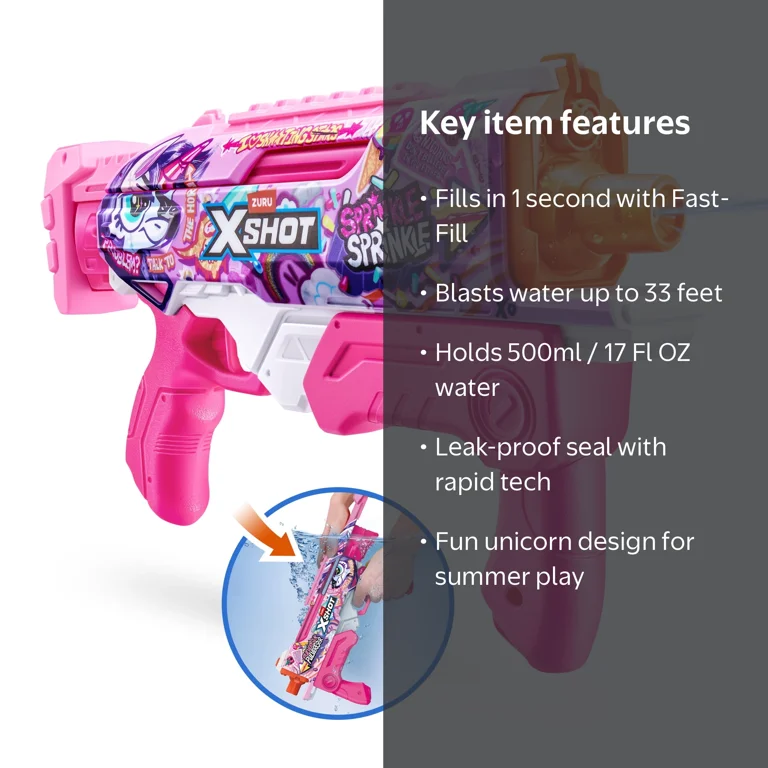 Buy XSHOT Water Hydra Pulse Motor Soakers Pink Skin by ZURU, Motorised Water Blaster, Fills with Water in just 1 Second, with a Rechargeable Battery (Medium Motor Soaker, Pink) Online at Low Buy XSHOT Water Hydra Pulse Motor Soakers Pink Skin by ZURU, Motorised Water Blaster, Fills with Water in just 1 Second, with a Rechargeable Battery (Medium Motor Soaker, Pink) Online at Low