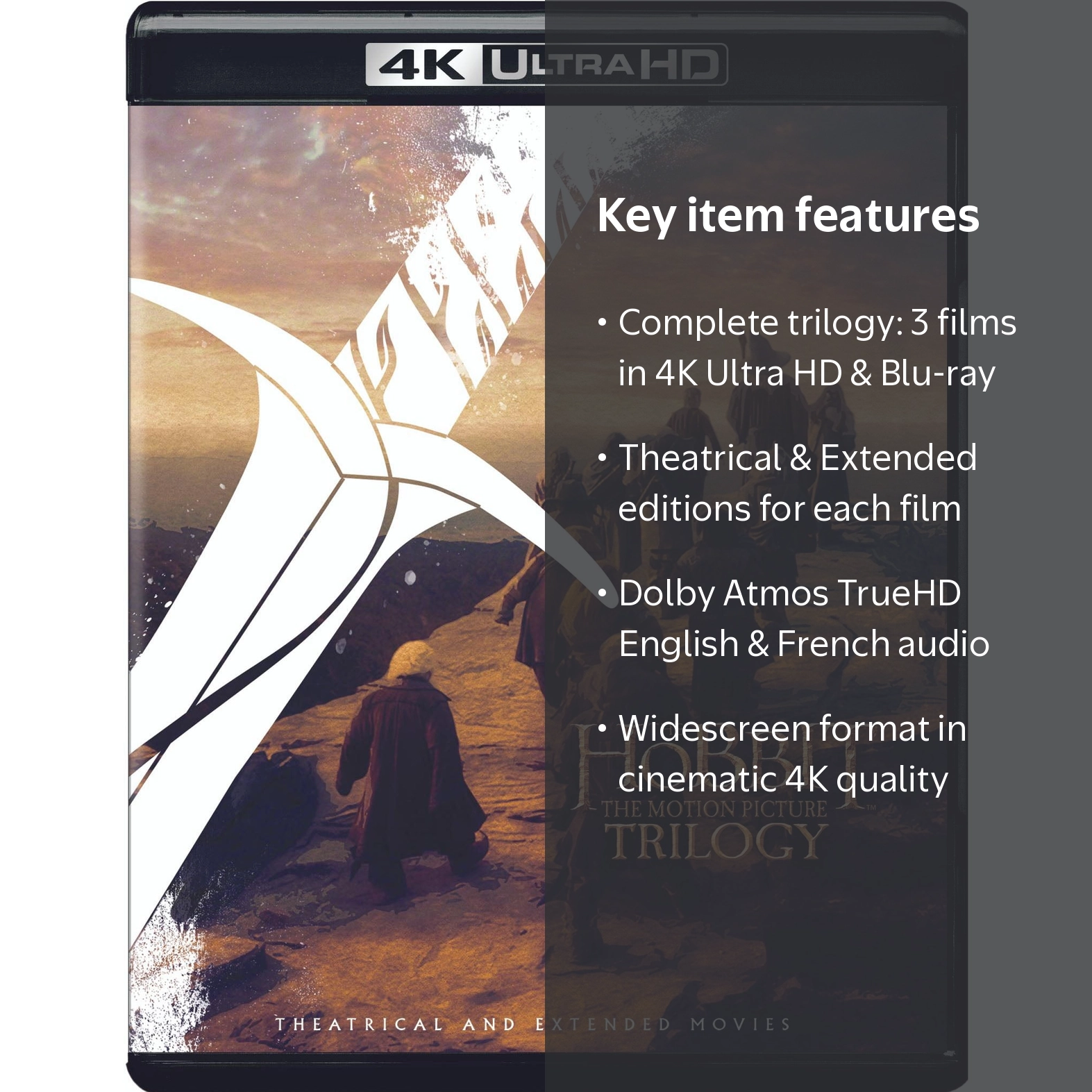 SDS, The Hobbit Motion Picture Trilogy 4K Ultra HD Blu-ray