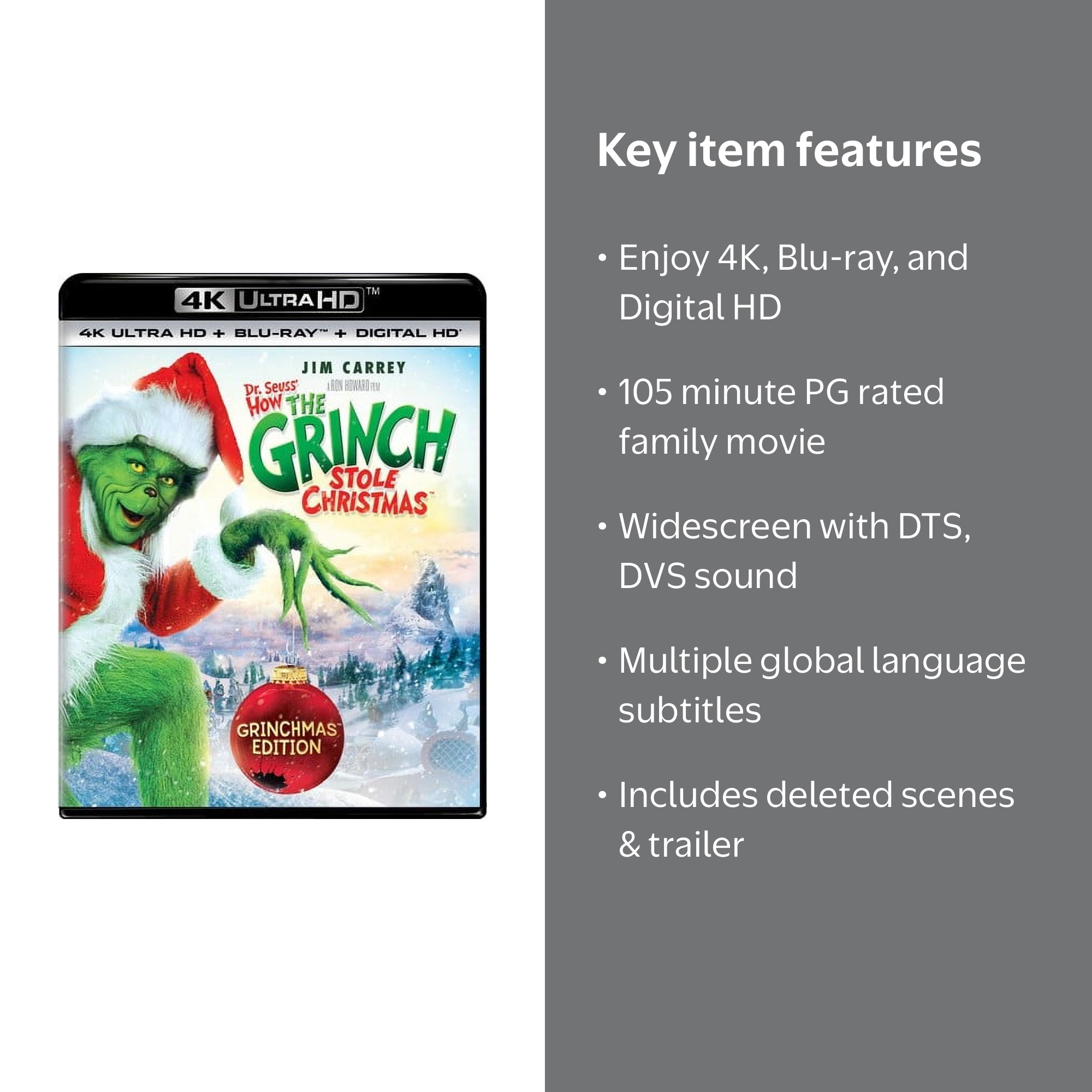 Dr. Seuss' How The Grinch Stole Christmas (Grinchmas Edition) 4K