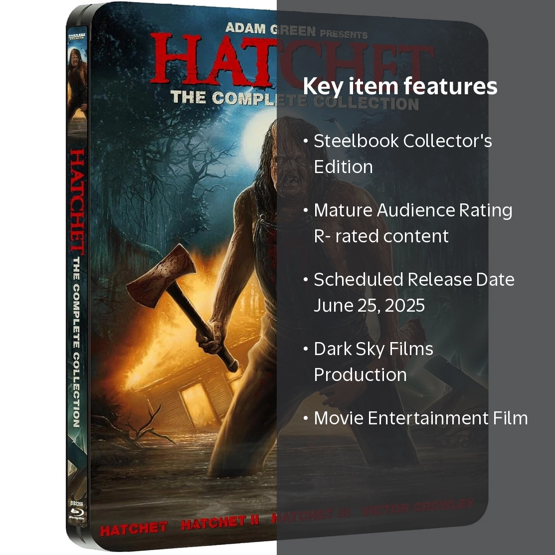 Hatchet: The Complete Collection (Steelbook) - Walmart.com