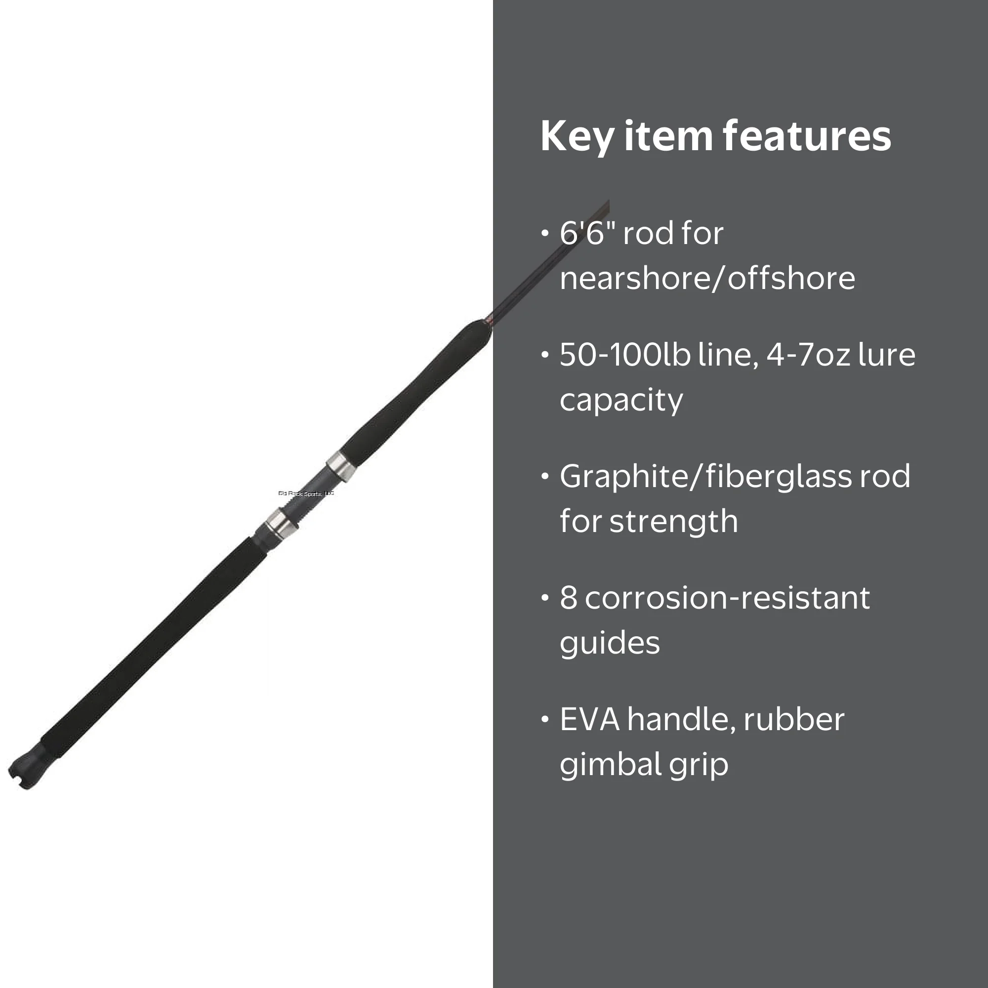 shakespeare ugly stik tiger elite spinning rod 6'6 Salmon/ Steelhead | 8.6 Ft while maintaining its legendary toughness Ugly Stik Tiger Elite Jig