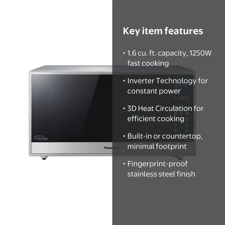 Panasonic 1.6 Cu. ft. Stainless Steel Cyclonic Wave Countertop