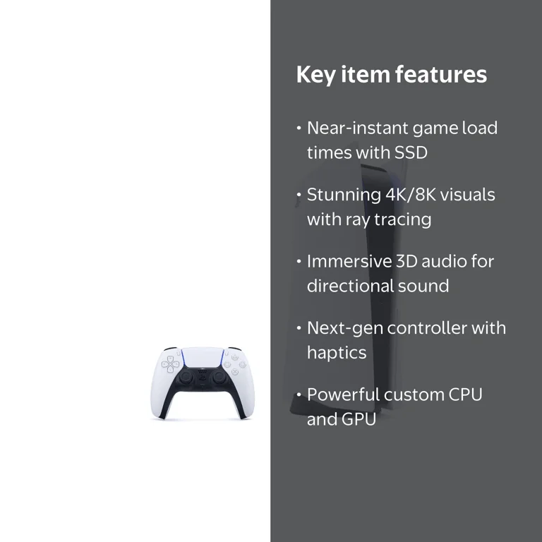 Sony PlayStation PS5 Disc Version Gaming Console - Walmart.com
