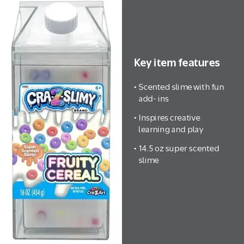Cra-Z-Slimy Fruity Cereal Slime - Walmart.com