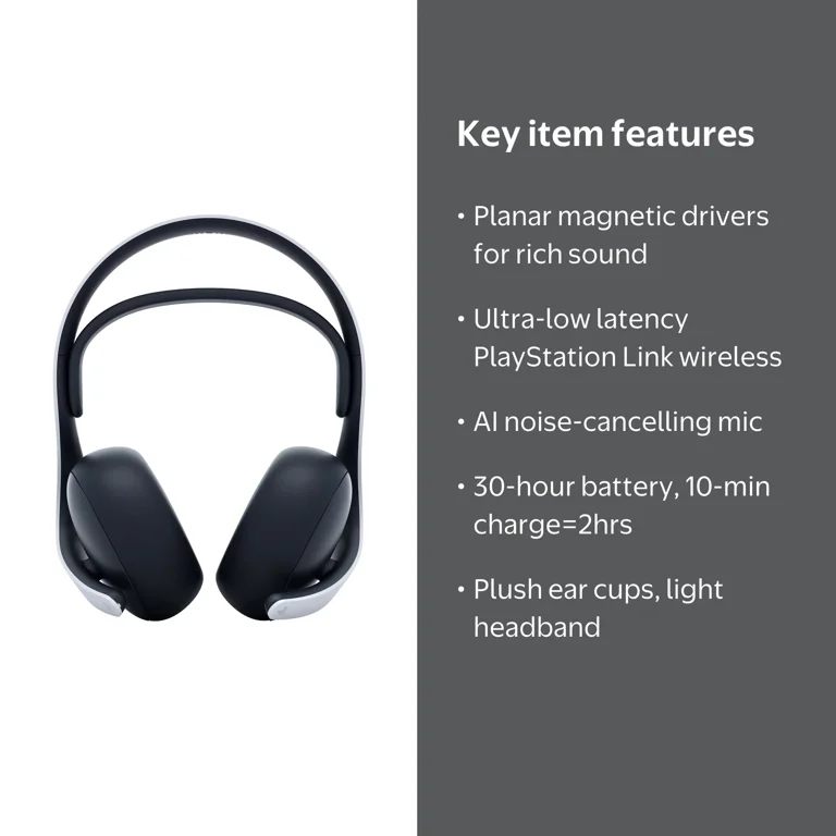 PlayStation, PULSE Elite Wireless Headset, White, 3D Audio