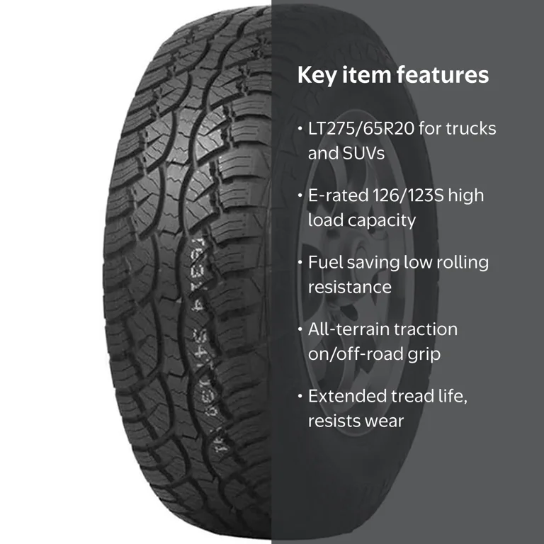 Evoluxx Rotator 10 Ply A/T LT 275/65R20 All Terrain, All Season