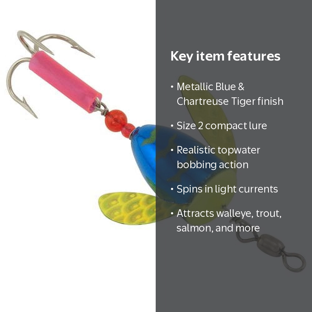 Yakima Bait Wordens Spin-N-Glo Fishing Lure - Size 2 - Walmart.com