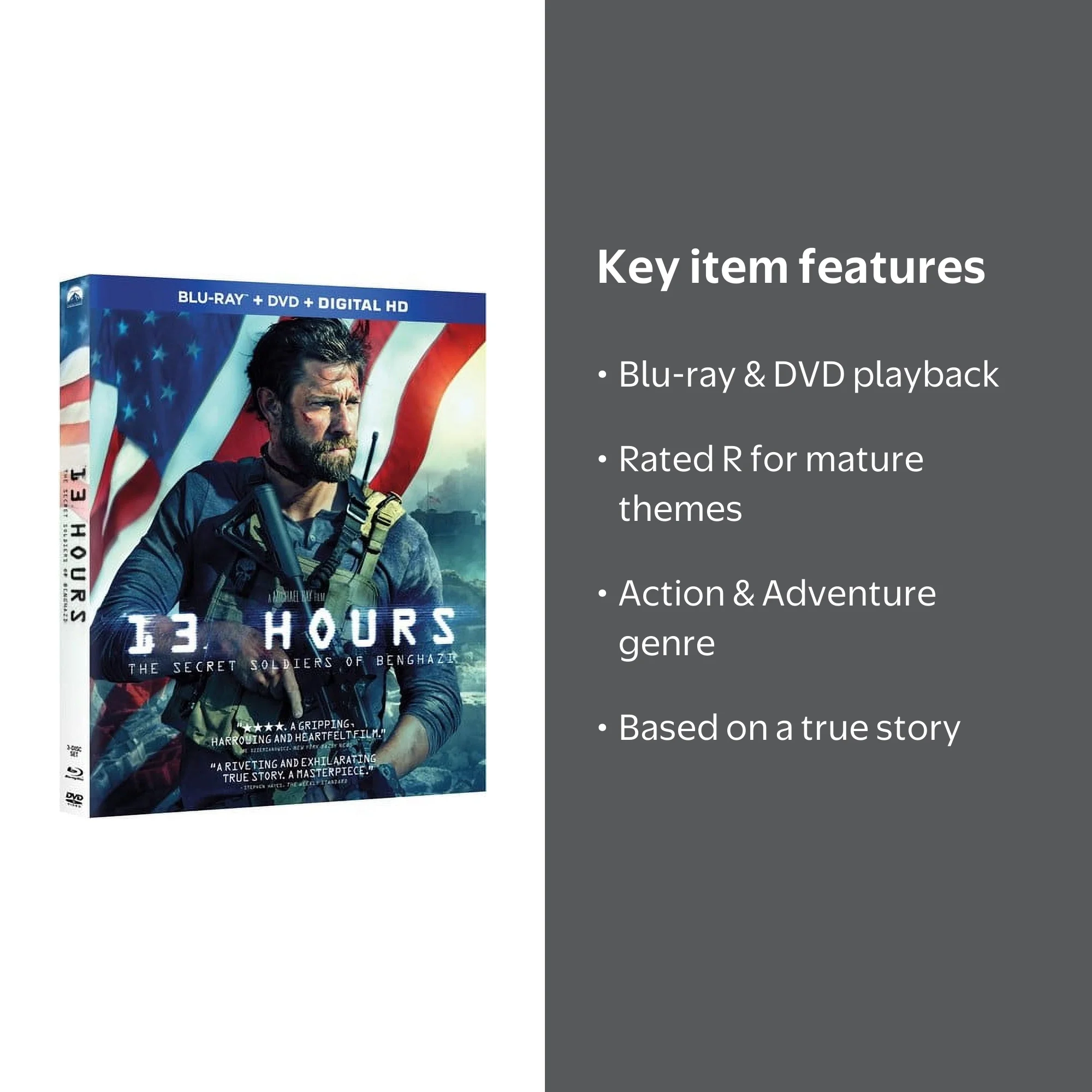 13 Hours: The Secret Soldiers of Benghazi (Blu-ray + DVD
