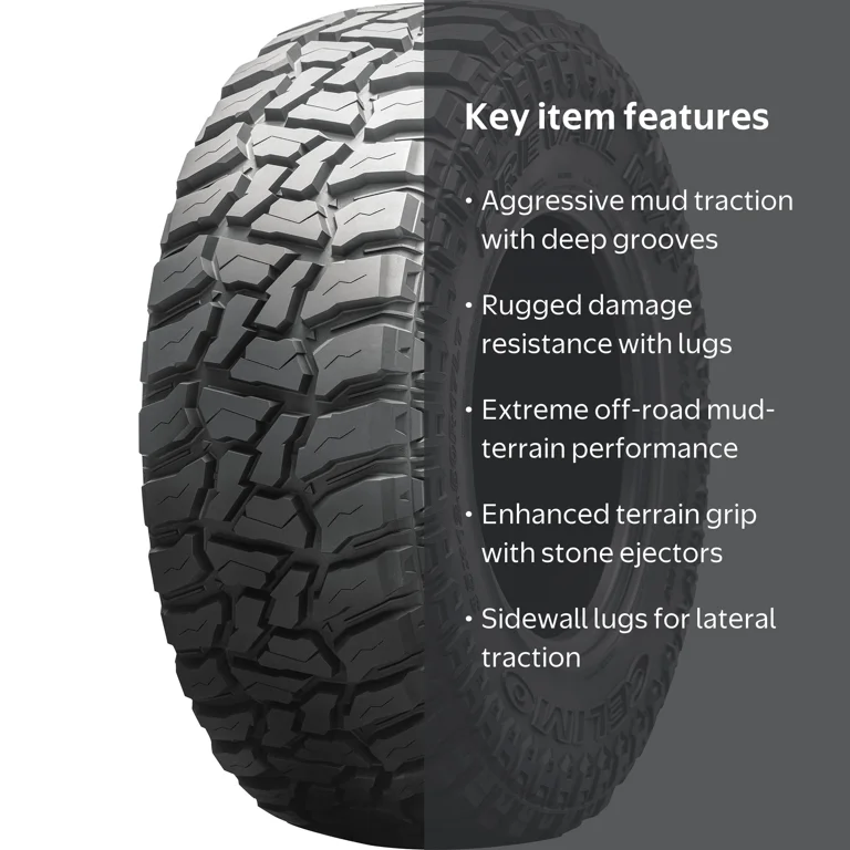 Celimo Prevail M/T Mud Terrain LT35X12.50R18 128Q F Light Truck