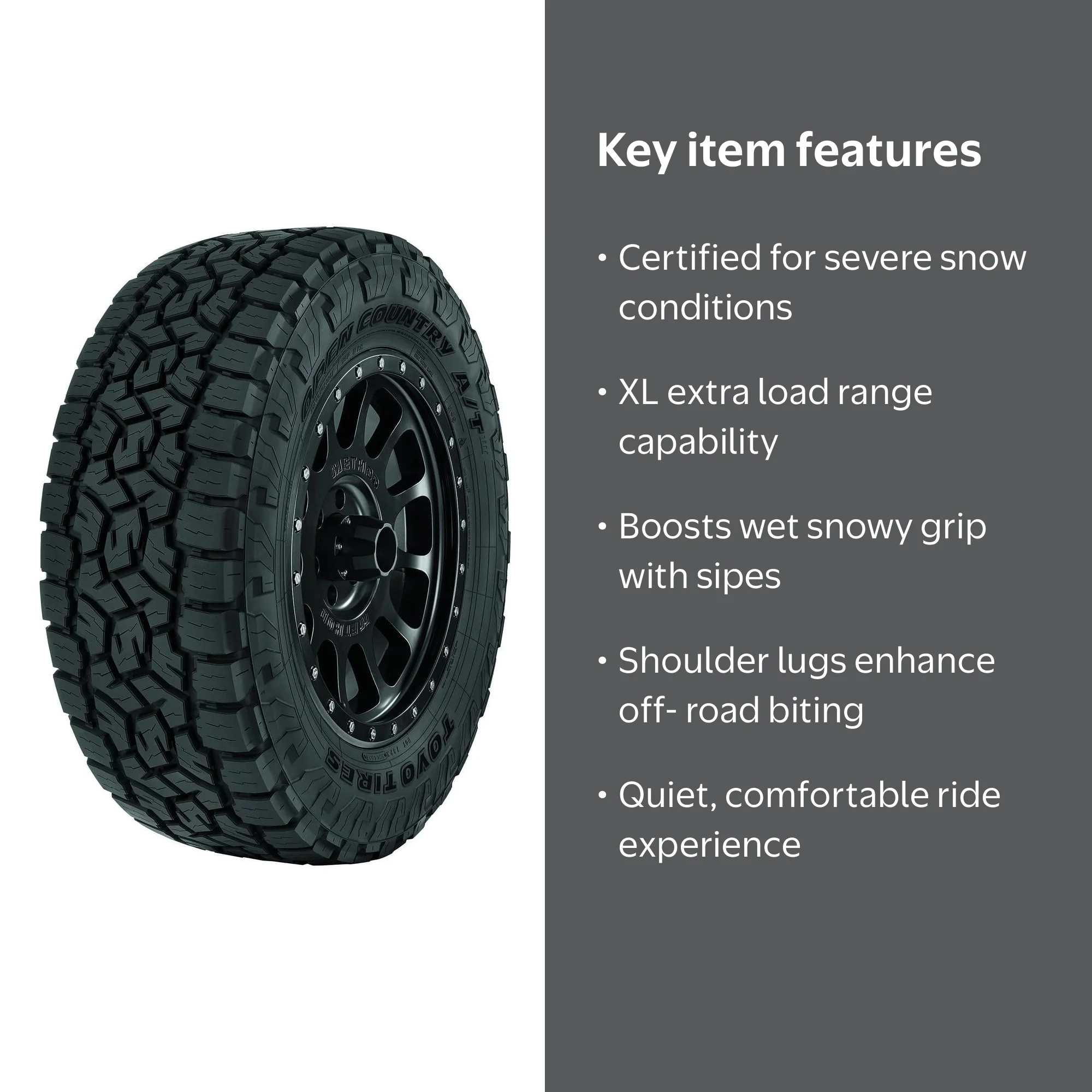 TOYO OPEN COUNTRY AT III All Season Tire, 215/65R16 102T XL, All