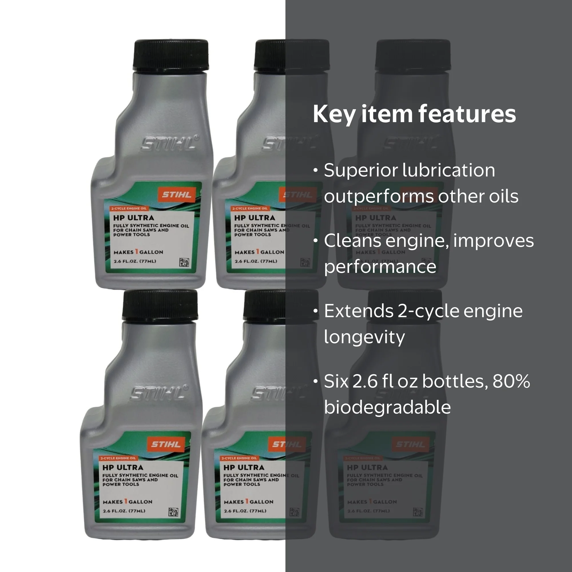 STIHL, Full Synthetic Motor Oil, 2.6 fl oz, 6 Pack - Walmart.com