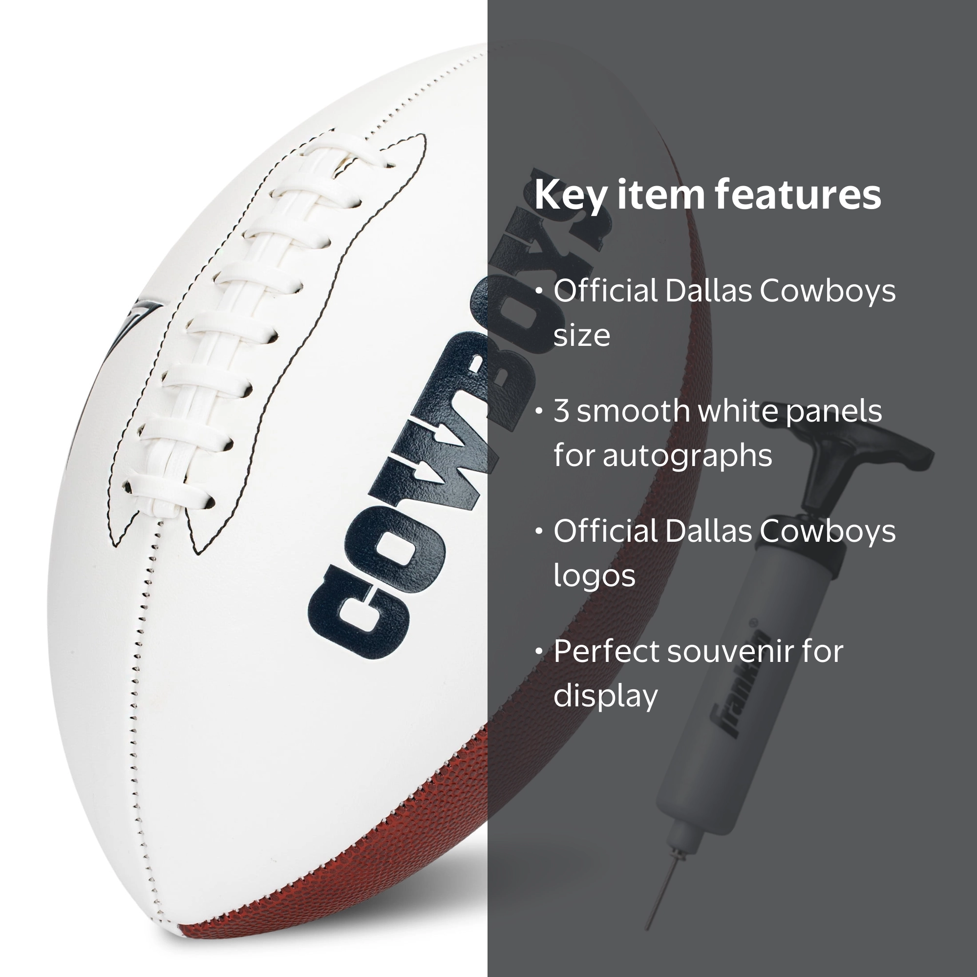 Franklin Sports NFL Dallas Cowboys Autograph Football - Walmart.com