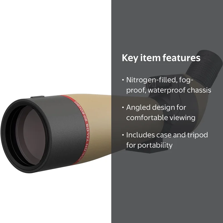 Athlon Optics Talos 20-60x80 Waterproof Spotting Scope for
