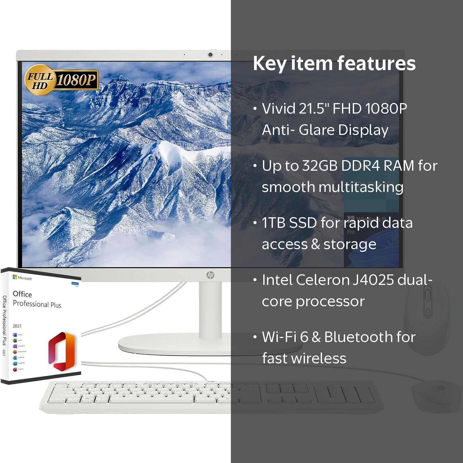 HP 3-in-1 Foldable Handheld Fan, 100 Speeds, 4-20H Runtime, USB