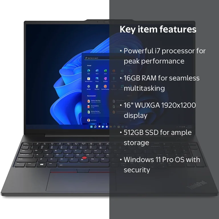 Lenovo Laptop Computer ThinkPad E16 Gen 1 16