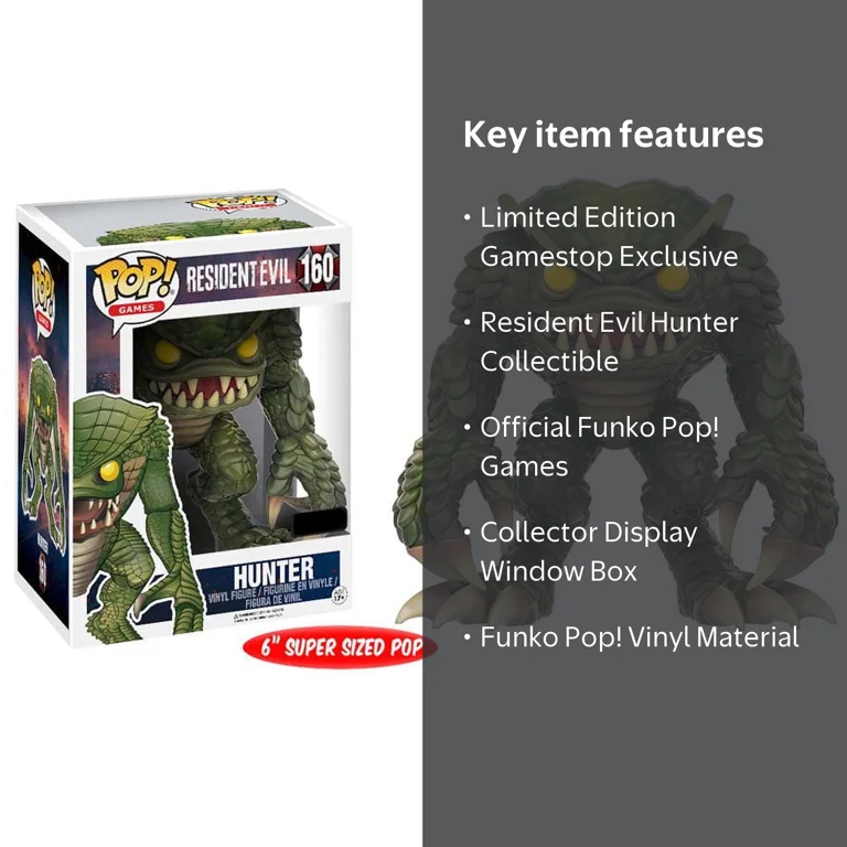 Hunter Resident Evil Funko Pop! Games Figure #160 Gamestop