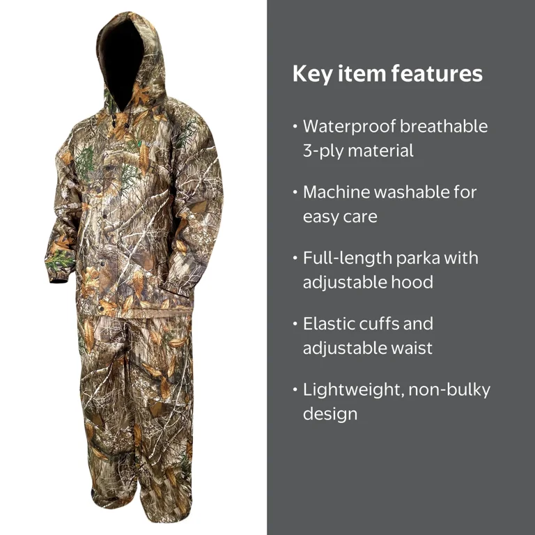 Frogg Toggs All-Purpose Rain Suit for Men, Waterproof Bi-Laminate