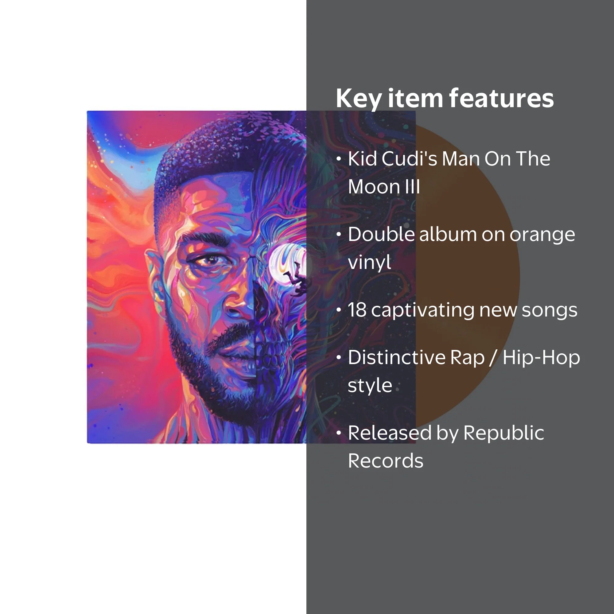 Kid Cudi - Man On The Moon III: The Chosen (Orange Vinyl) - Rap