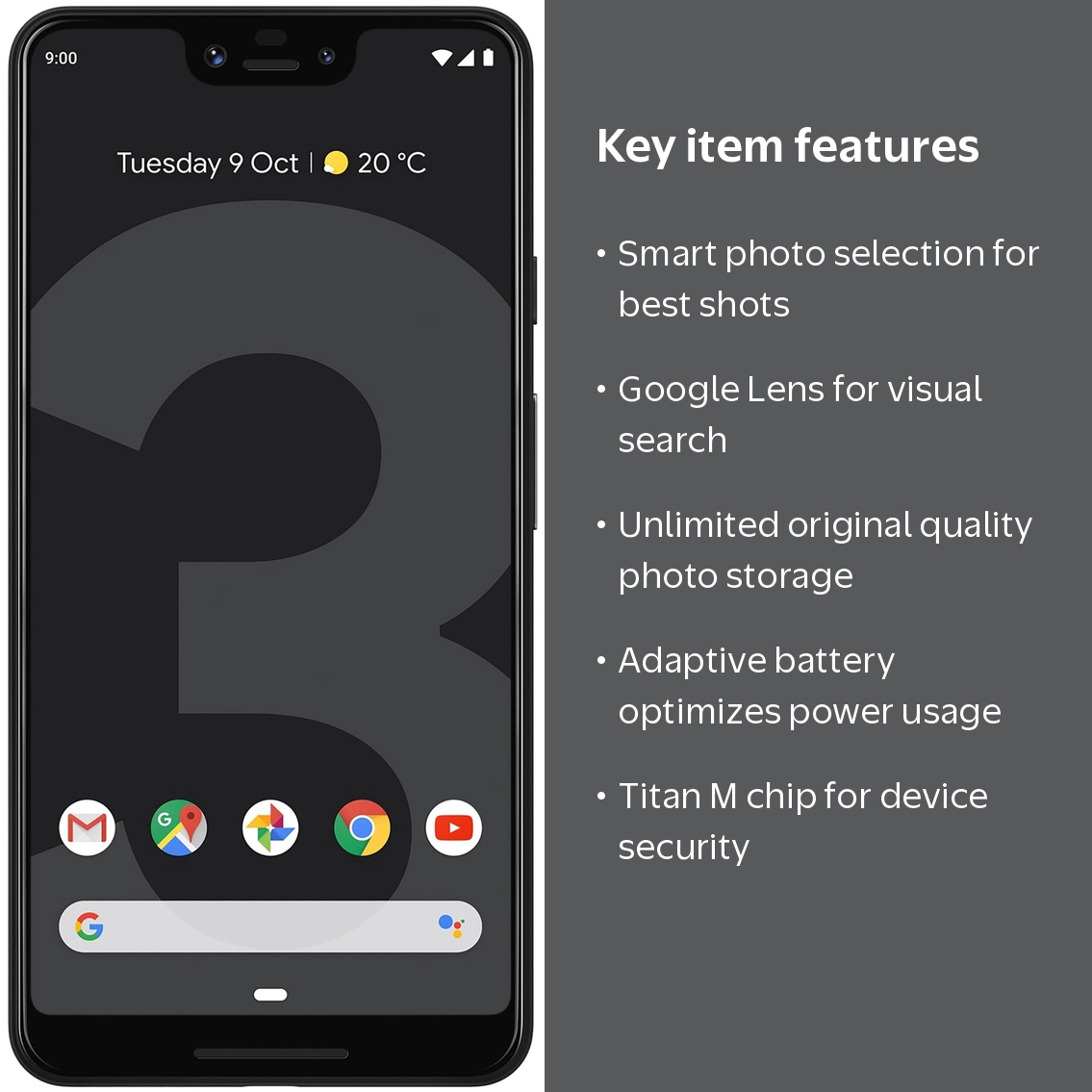 Google Pixel 3 XL 128GB Unlocked Cell Phone with Dual Front