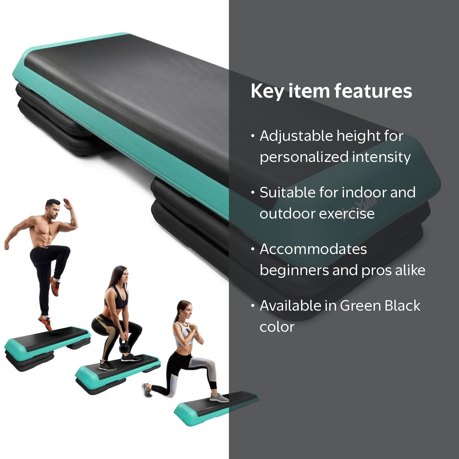 Yes4All Adjustable Workout Aerobic Step Platform, 42.5