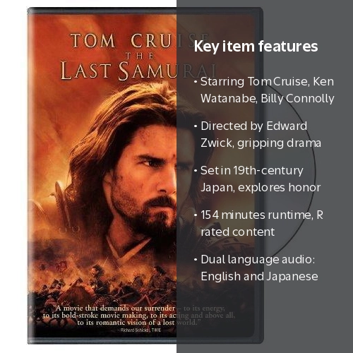 Warner Bros., The Last Samurai DVD, Edward Zwick, Tom Cruise