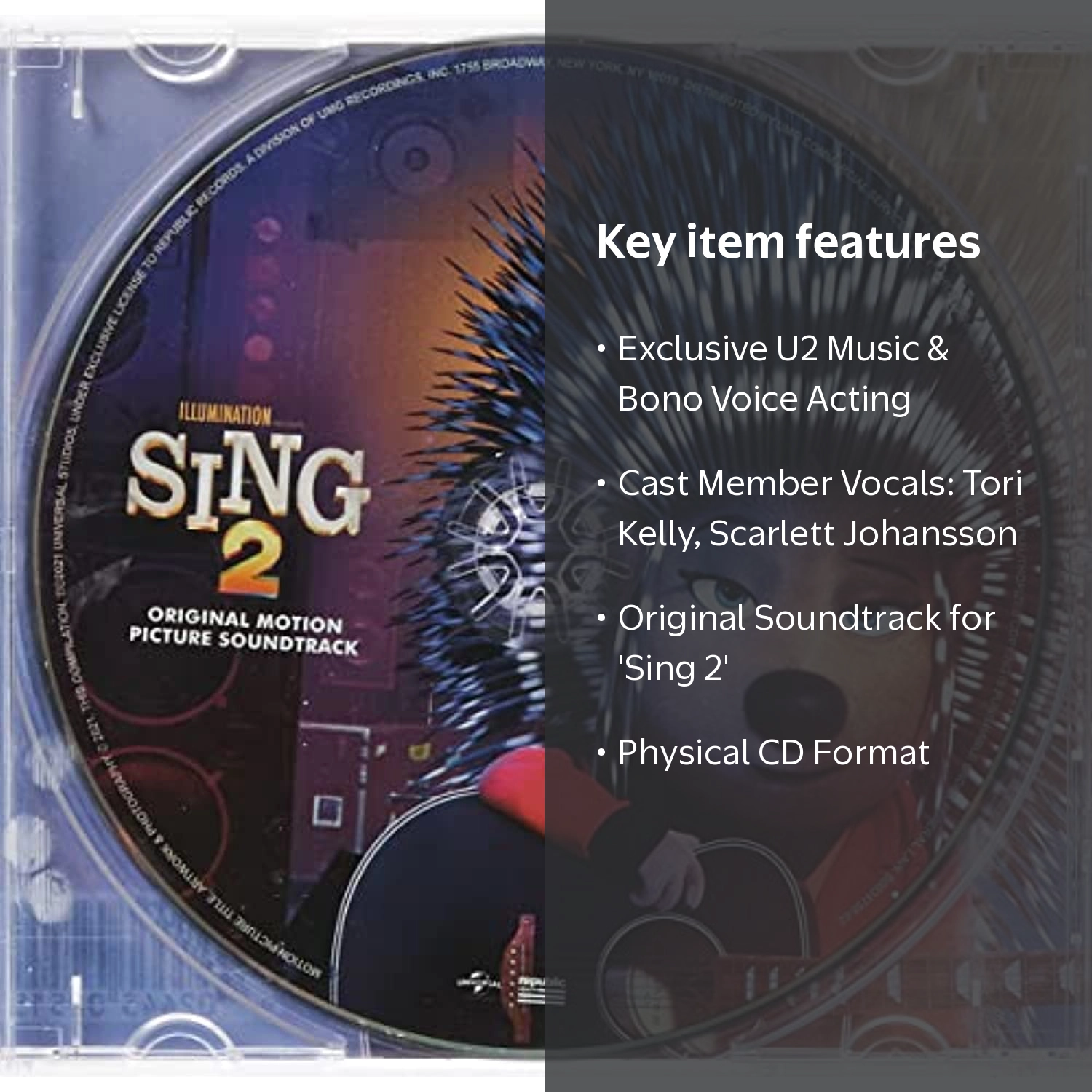 Republic Records, Sing 2 Soundtrack, Music & Performance CD