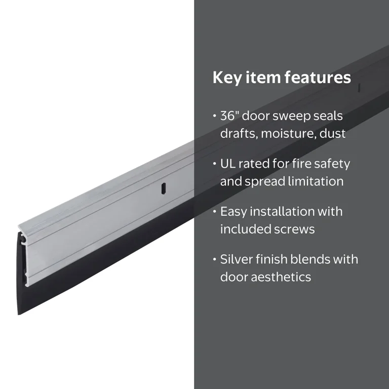 M-D Building Products 68247 36 in. Silver Aluminum and