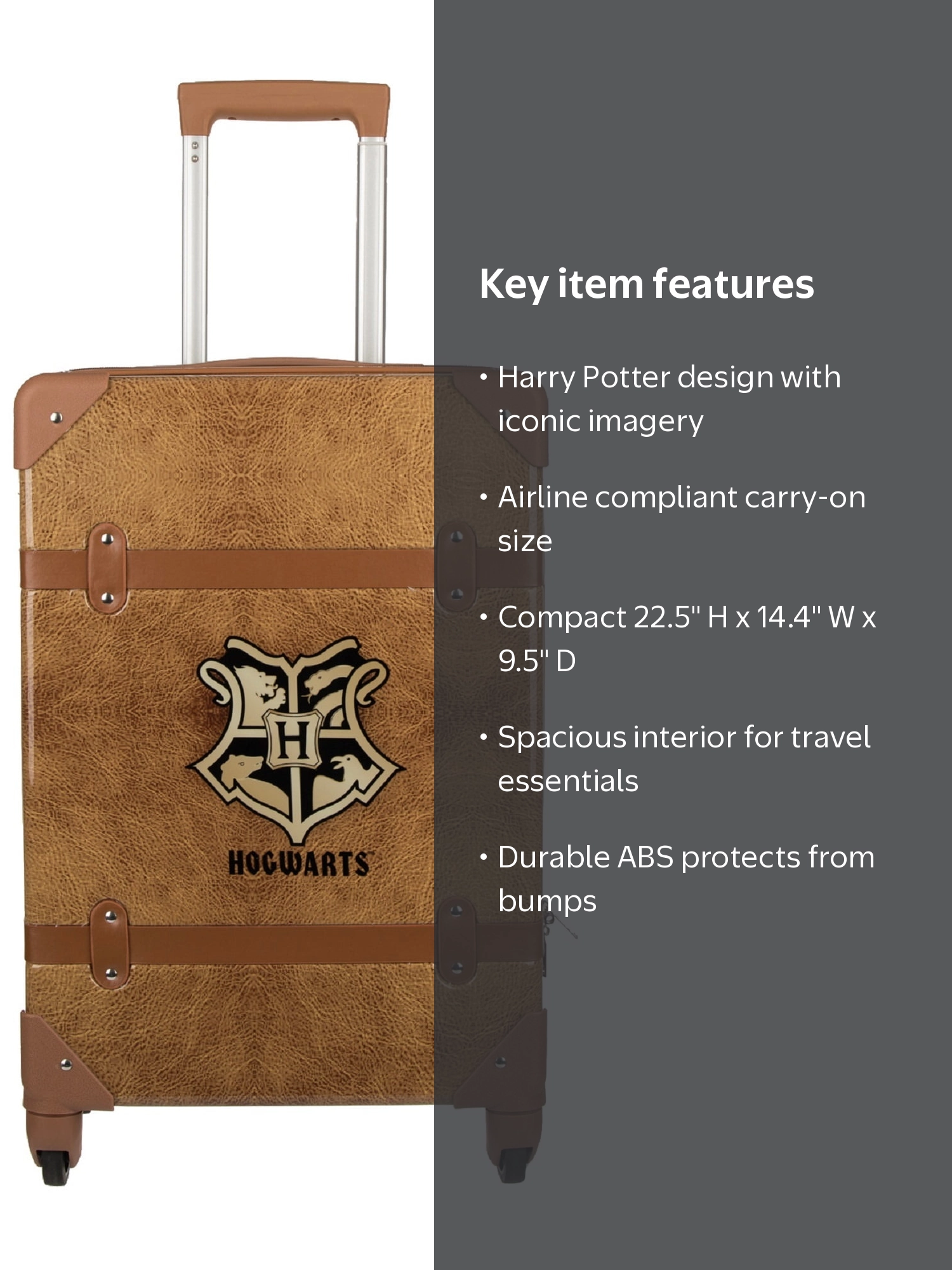 Harry Potter 20 ABS Trunk Carry-on 4-Wheel Brown Rolling Luggage