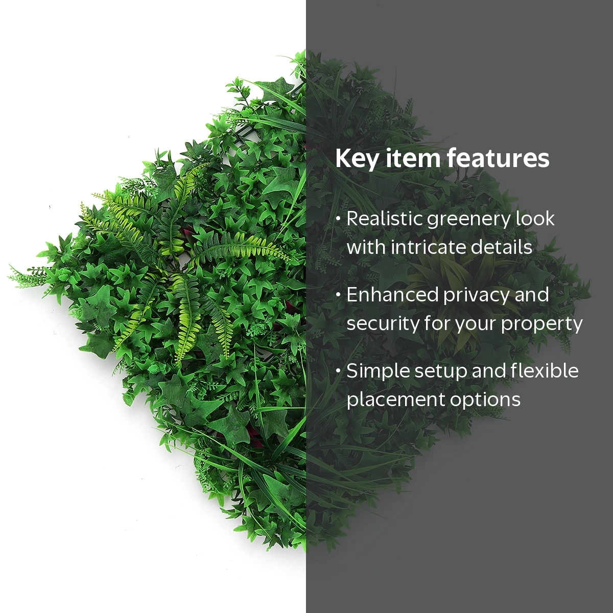 GOTGELIF® 4 Pack Faux Grass Wall Panel, 20