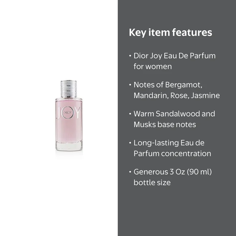Christian Dior Joy Eau De Parfum for Women, 3 Oz Sealed - Walmart.com
