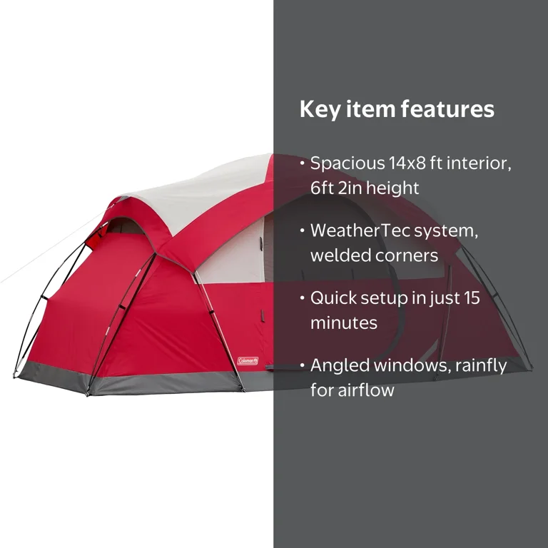 Coleman 8-Person Cimarron Dome-Style Camping Tent - Walmart.com