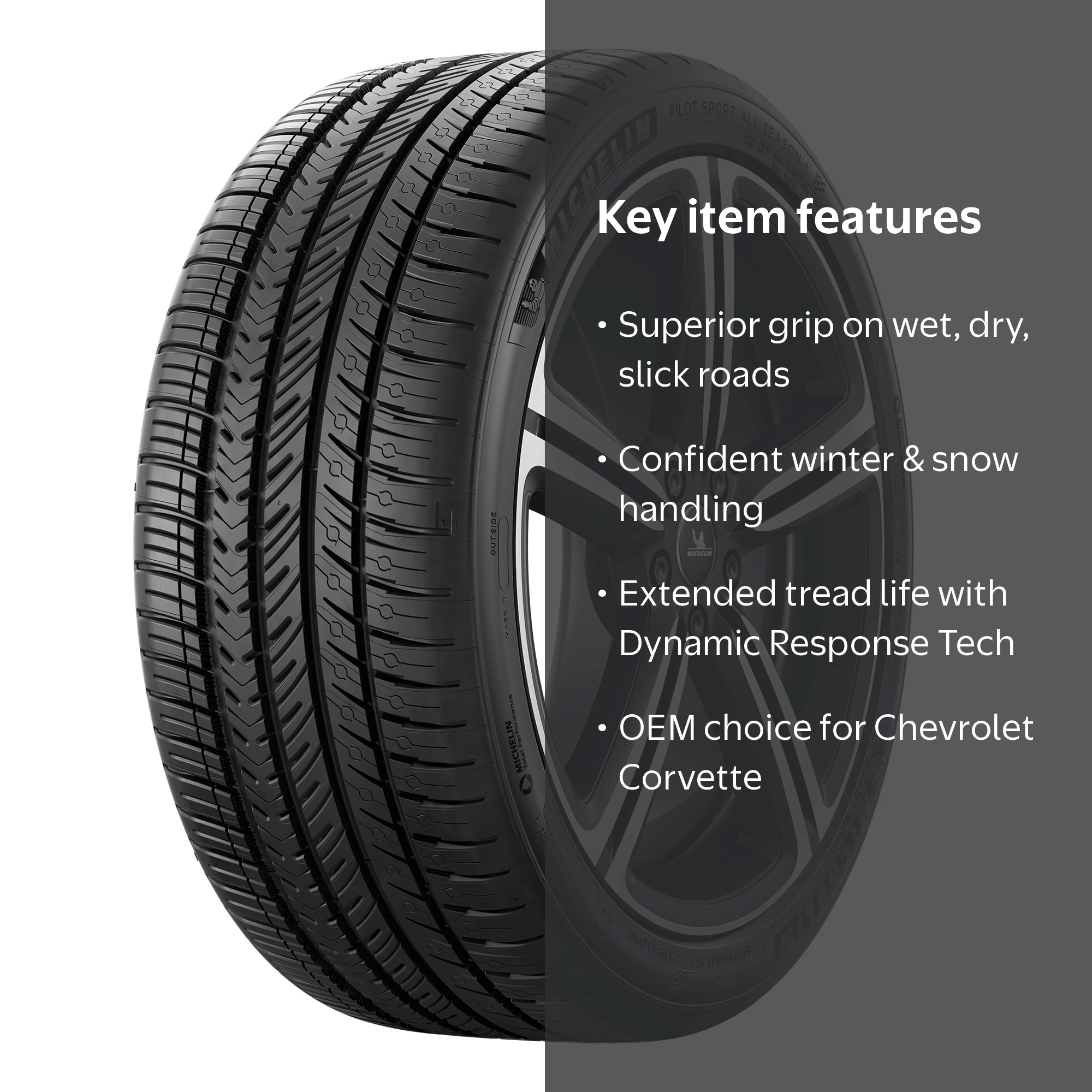 Free Shipping! Michelin Pilot Sport All Season 4 255/35ZR20 97Y XL
