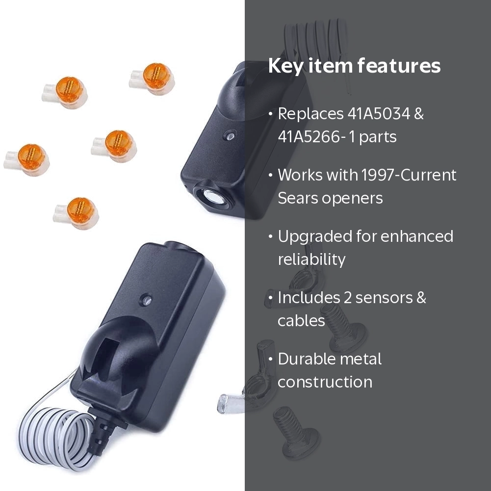 PULMCheerger, Garage Door Sensor 41A5034, Safety Sensor, 2pk